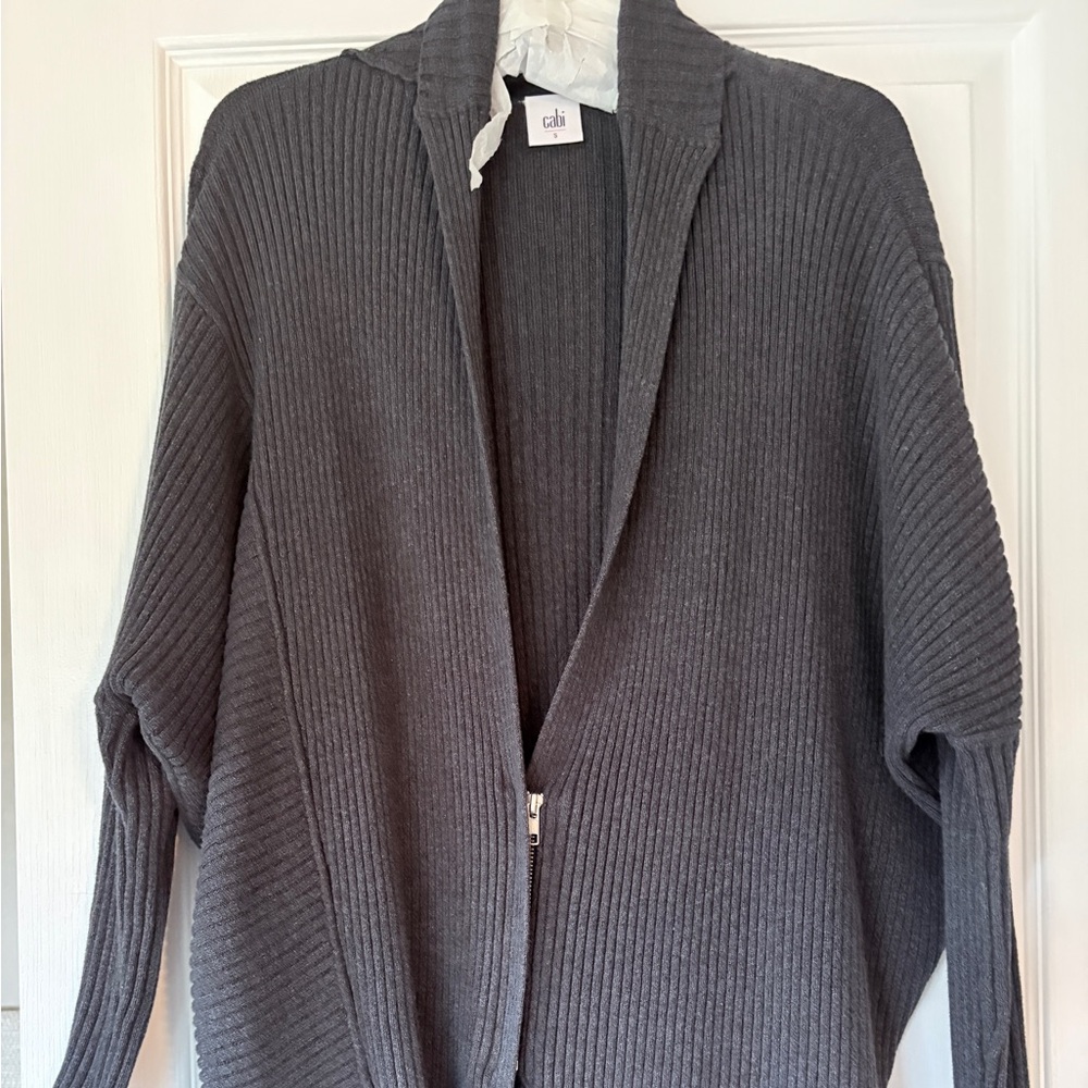 Gray Ribbed Women's Sweater